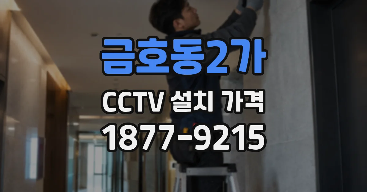 금호동2가 CCTV 설치 가격