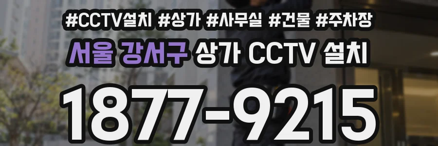 서울 강서구 상가 CCTV 설치