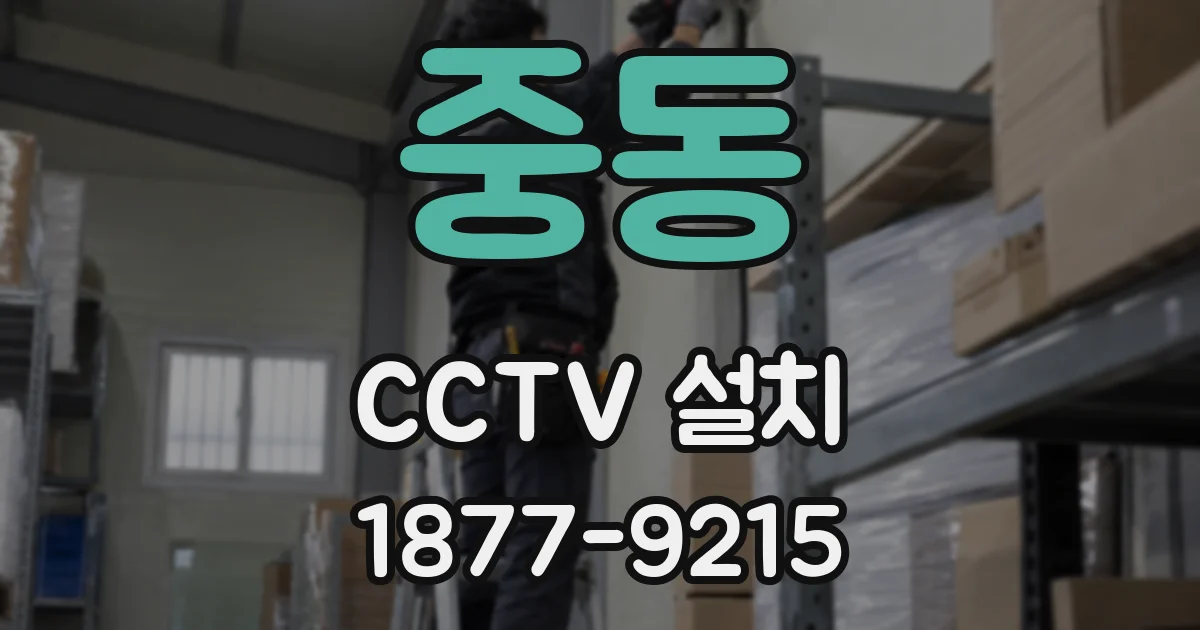 중동 CCTV 설치