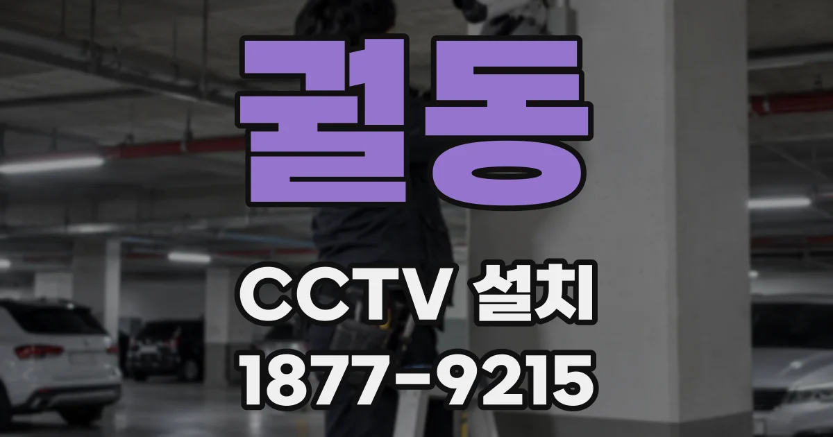 궐동 CCTV 설치
