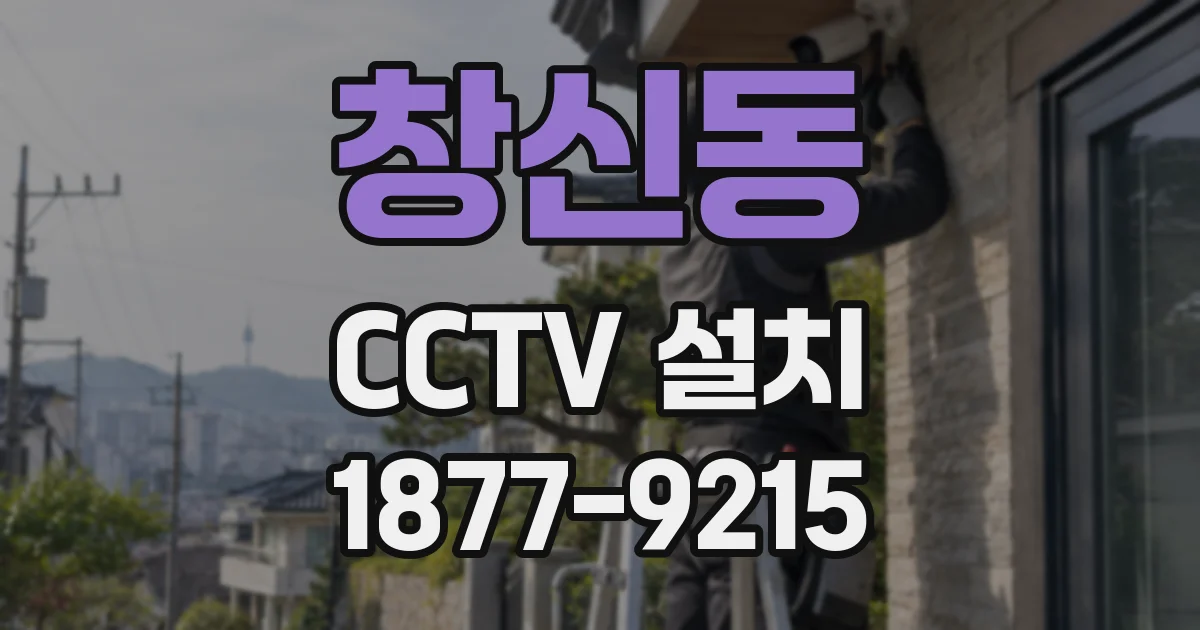 창신동 CCTV 설치