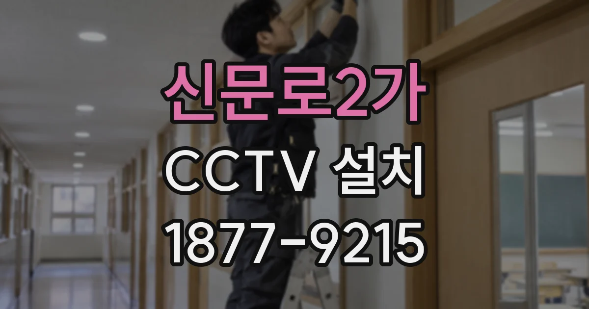 신문로2가 CCTV 설치