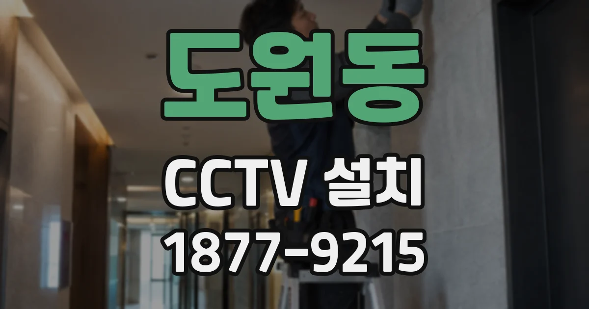 도원동 CCTV 설치
