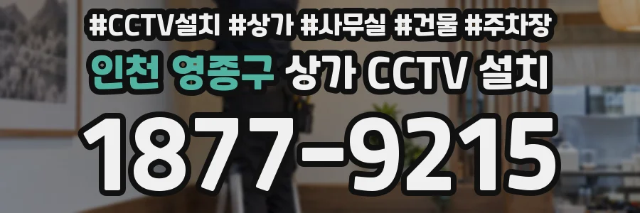 인천 영종구 상가 CCTV 설치