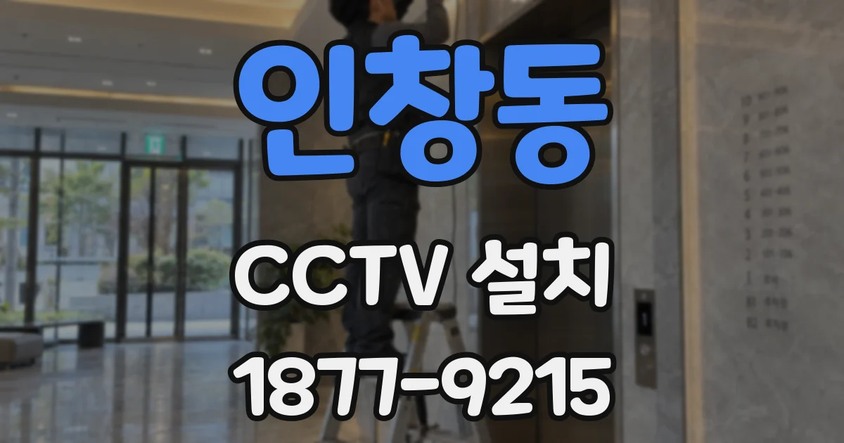 인창동 CCTV 설치