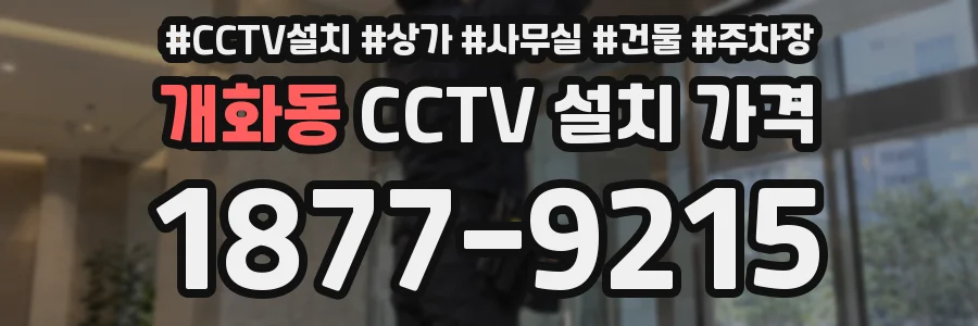개화동 CCTV 설치 가격