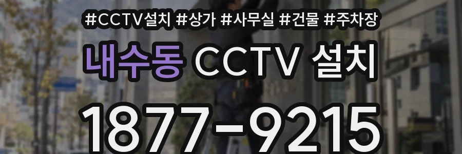 내수동 CCTV 설치