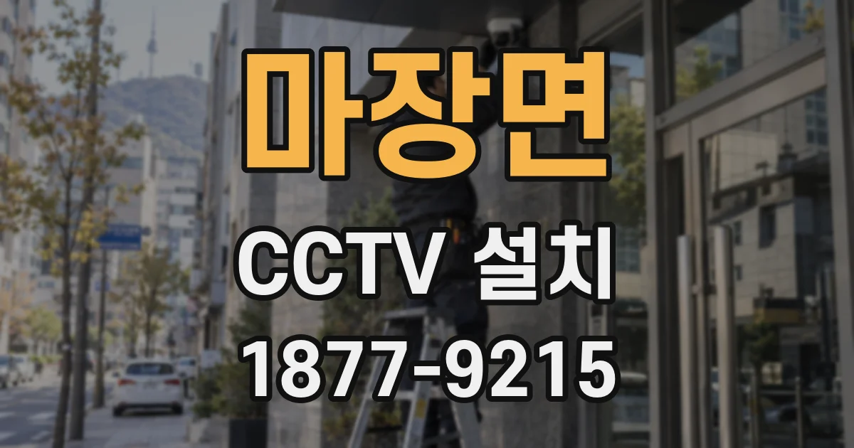마장면 CCTV 설치