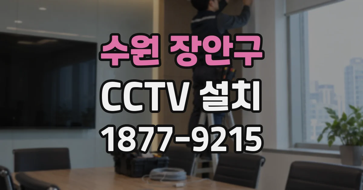 수원 장안구 CCTV 설치
