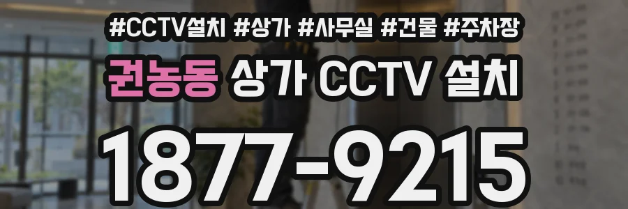 권농동 상가 CCTV 설치