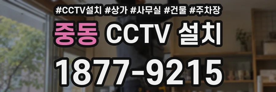 중동 CCTV 설치