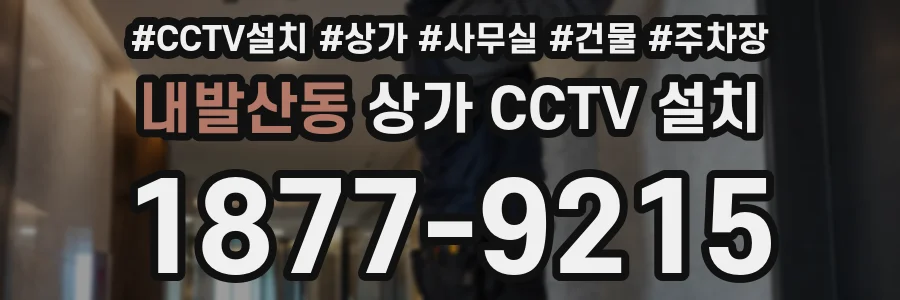내발산동 상가 CCTV 설치