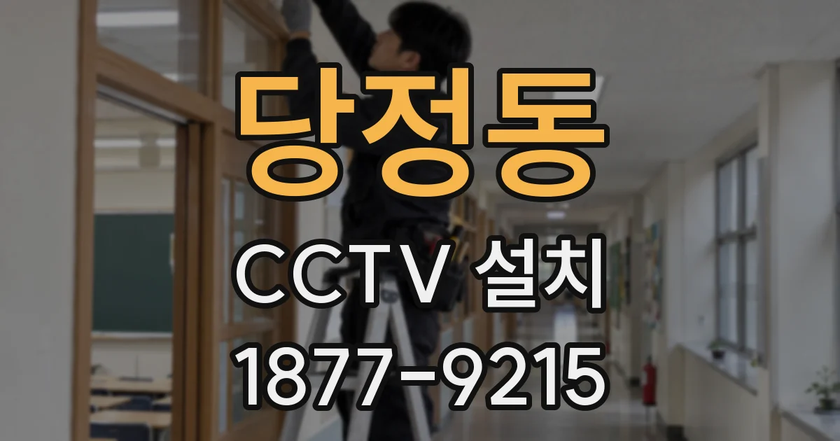 당정동 CCTV 설치