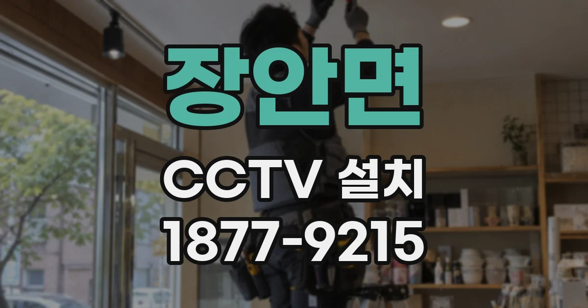 장안면 CCTV 설치