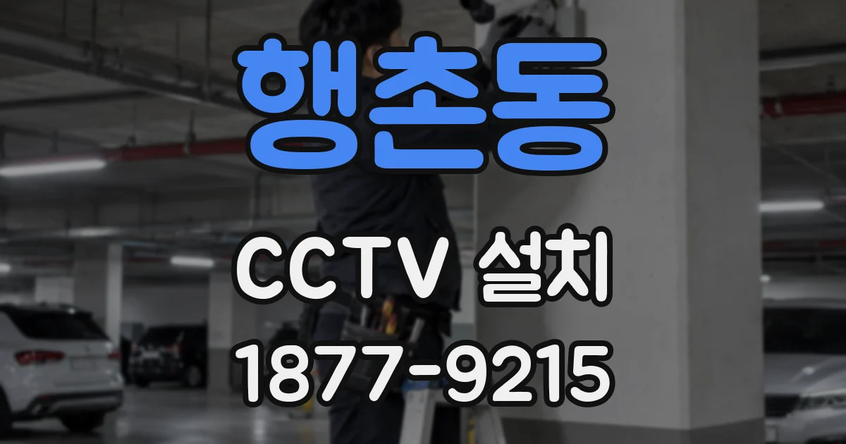행촌동 CCTV 설치