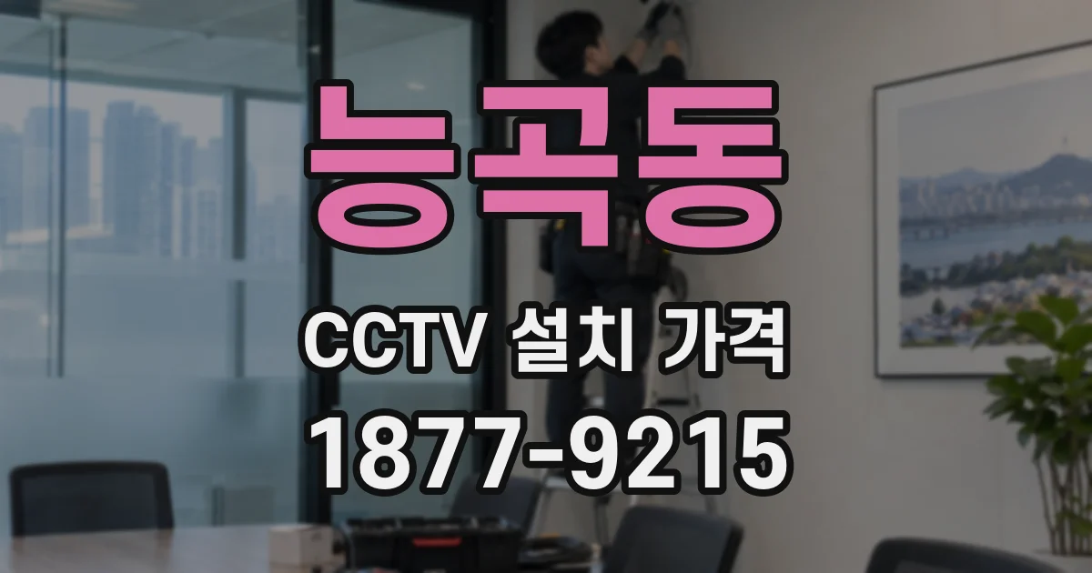 능곡동 CCTV 설치 가격