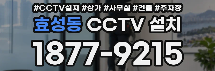 효성동 CCTV 설치