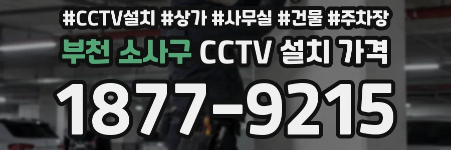 부천 소사구 CCTV 설치 가격