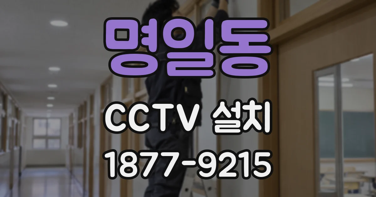명일동 CCTV 설치