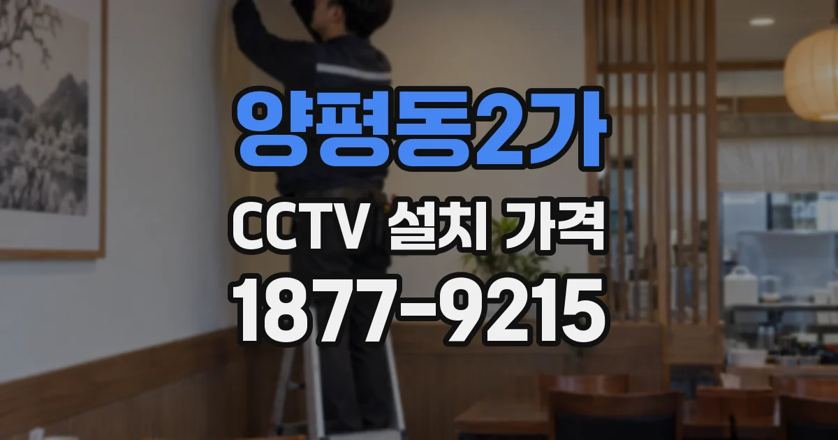 양평동2가 CCTV 설치 가격