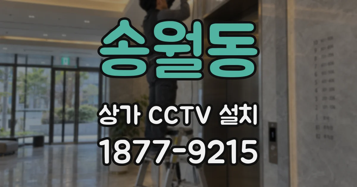 송월동 상가 CCTV 설치