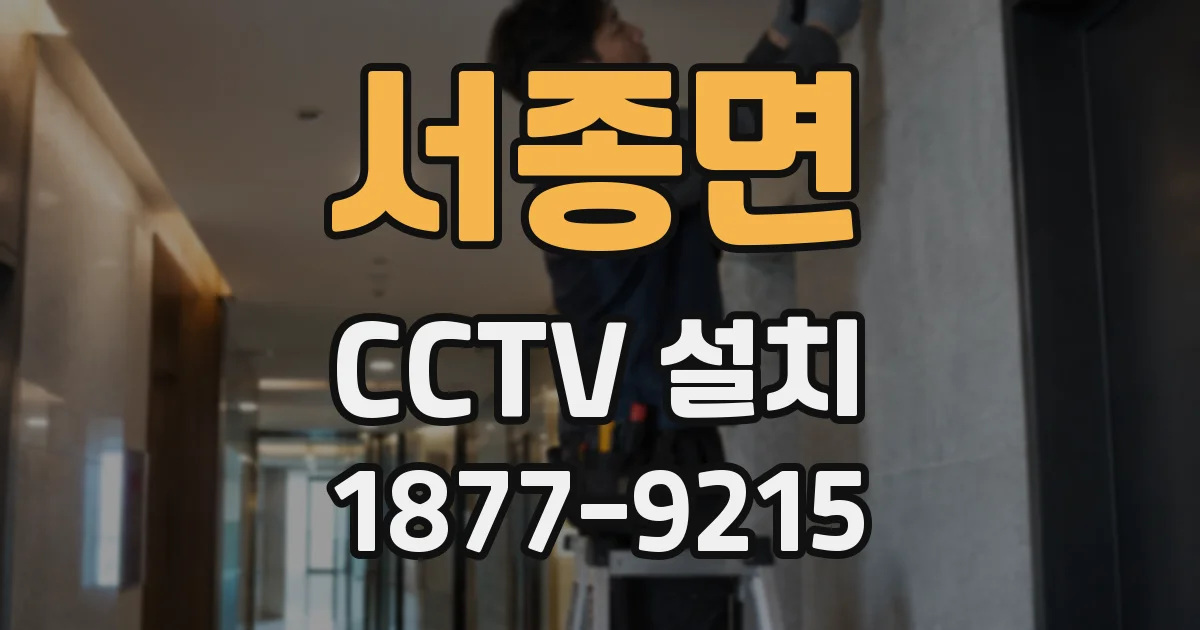 서종면 CCTV 설치