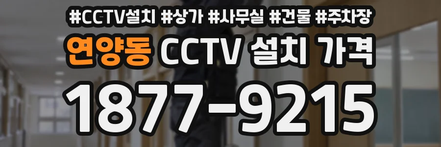 연양동 CCTV 설치 가격