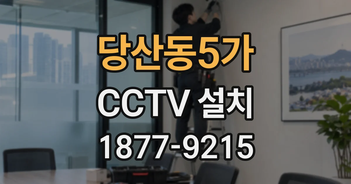 당산동5가 CCTV 설치