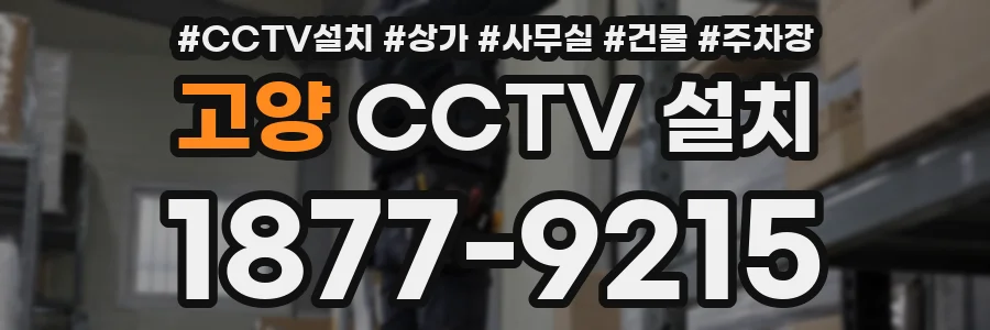 고양 CCTV 설치