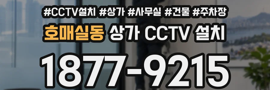 호매실동 상가 CCTV 설치