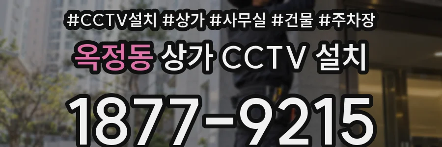 옥정동 상가 CCTV 설치