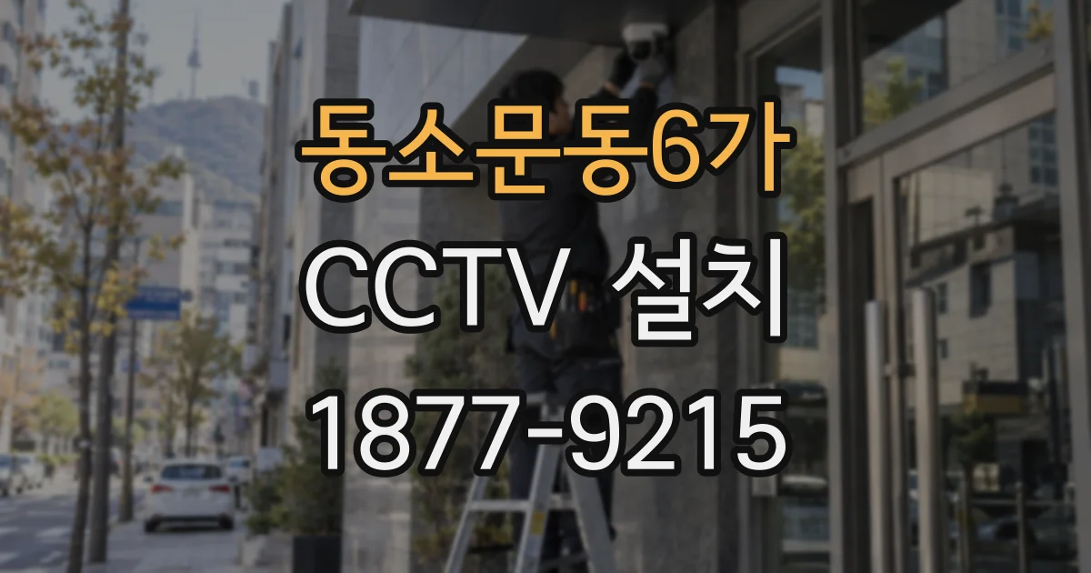 동소문동6가 CCTV 설치