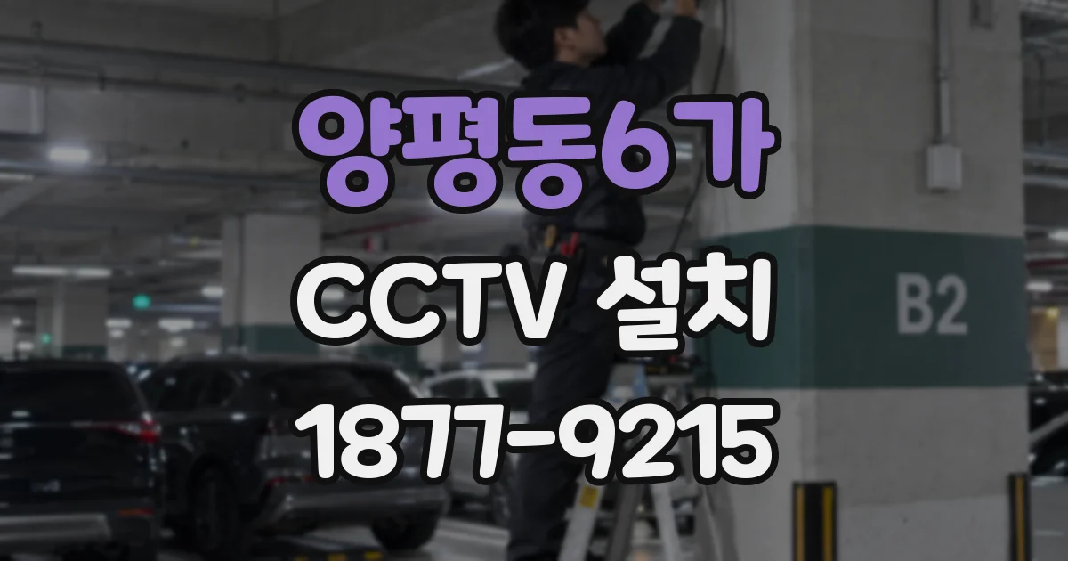 양평동6가 CCTV 설치