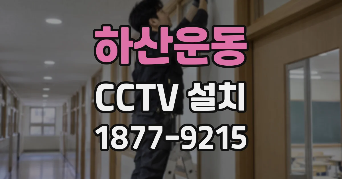 하산운동 CCTV 설치