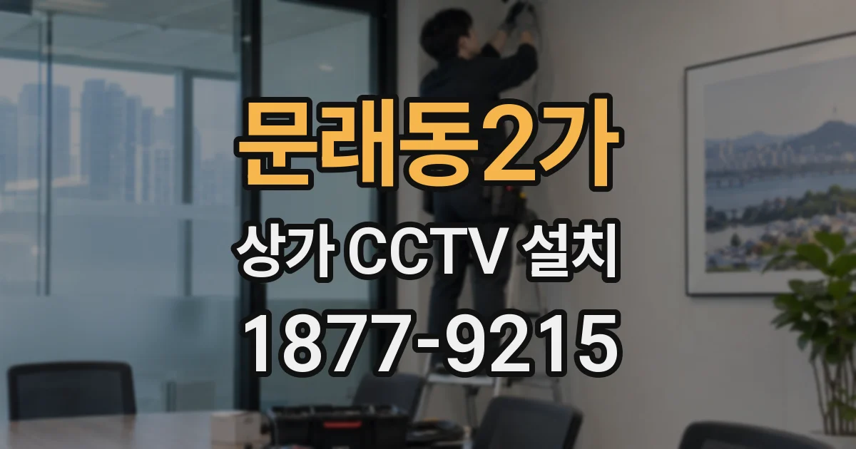 문래동2가 상가 CCTV 설치