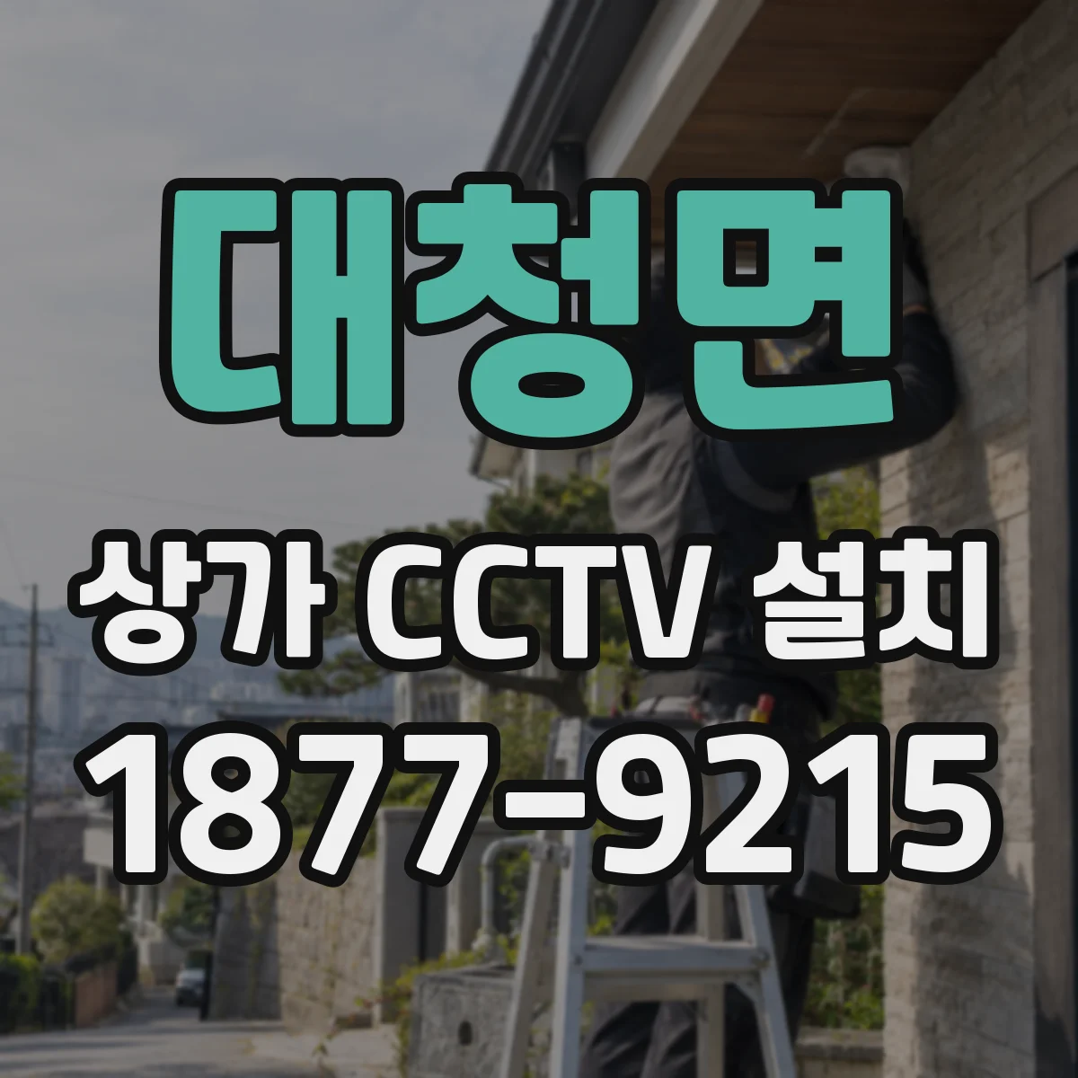대청면 상가 CCTV 설치