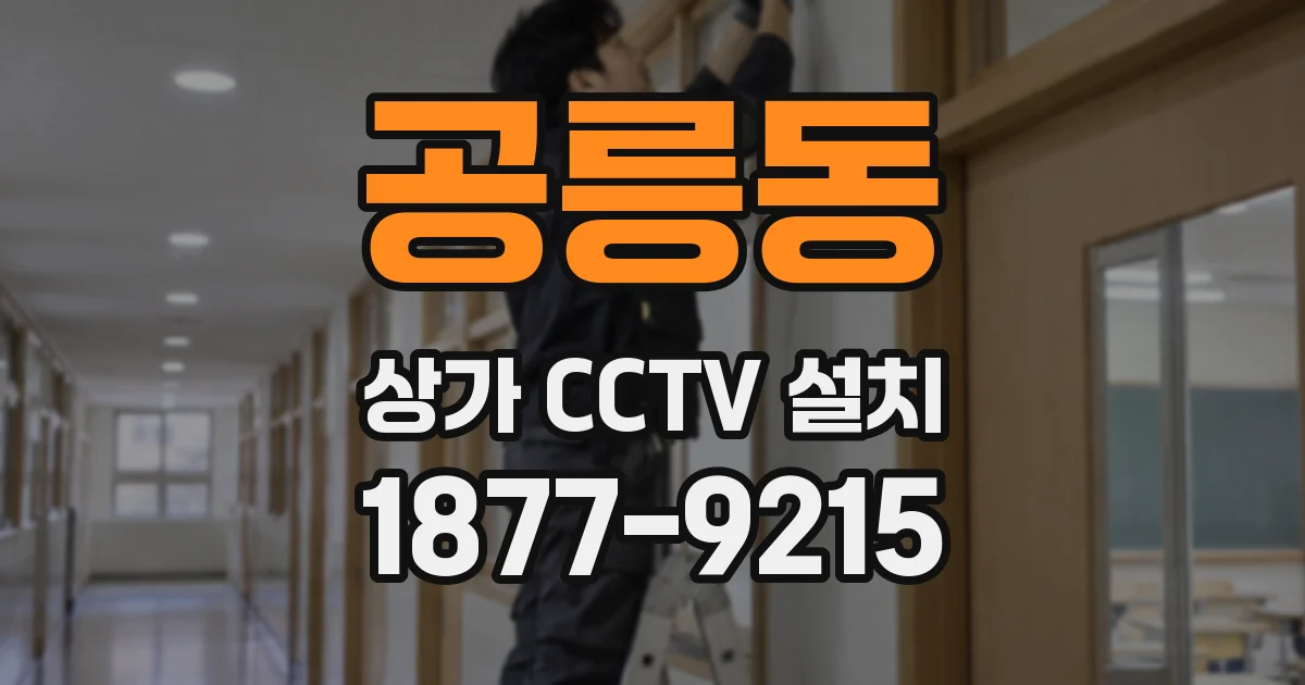 공릉동 상가 CCTV 설치