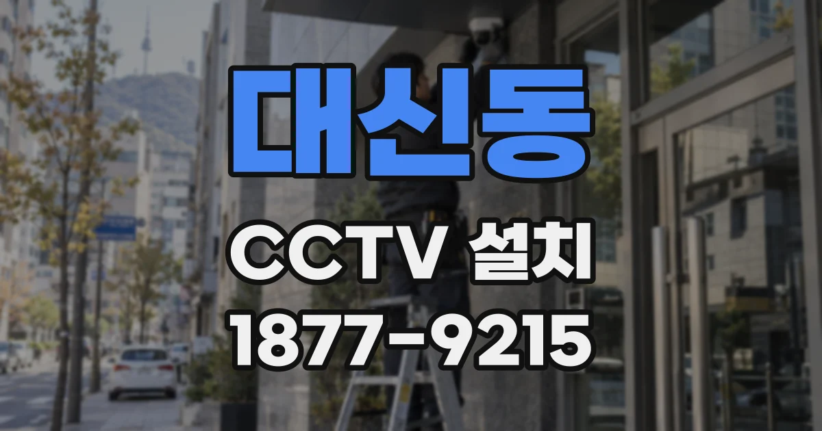 대신동 CCTV 설치