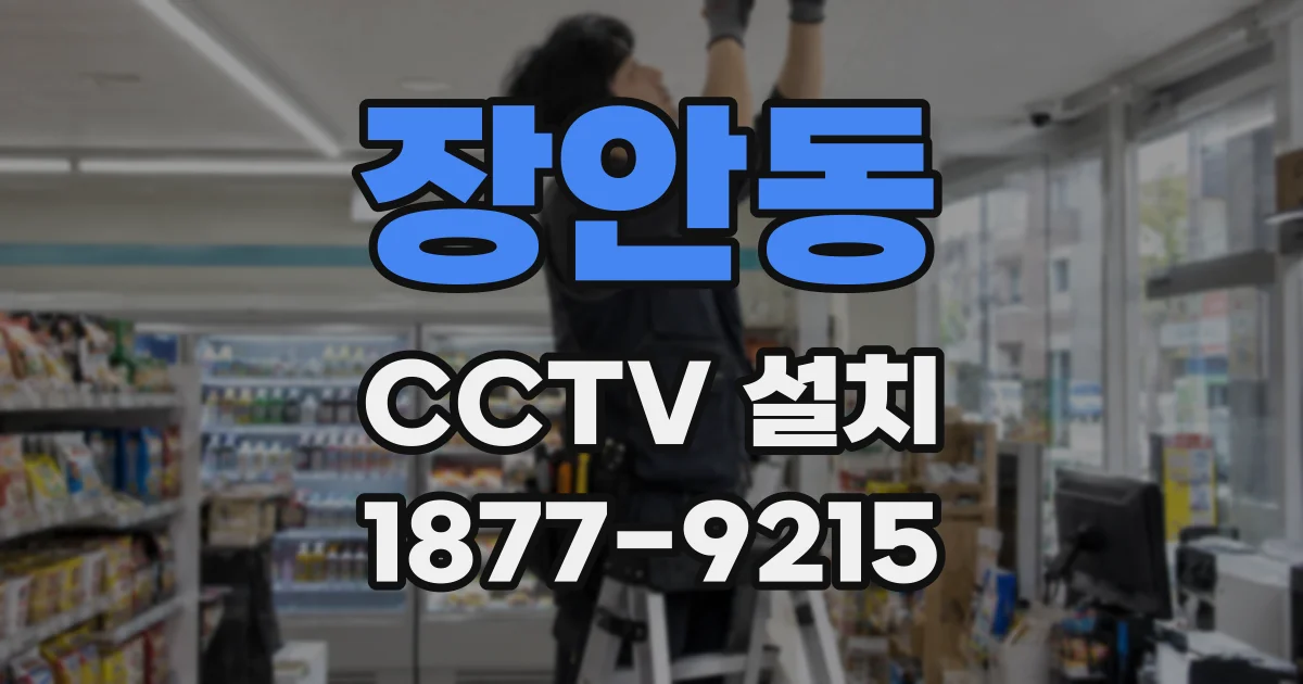 장안동 CCTV 설치