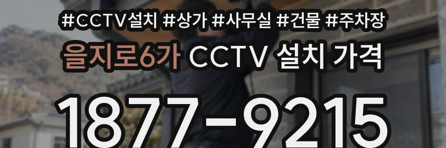 을지로6가 CCTV 설치 가격