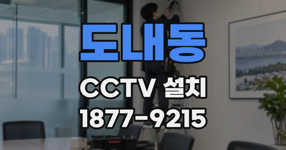 도내동 CCTV 설치