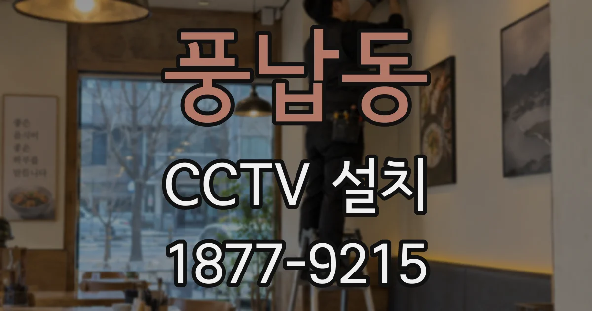 풍납동 CCTV 설치