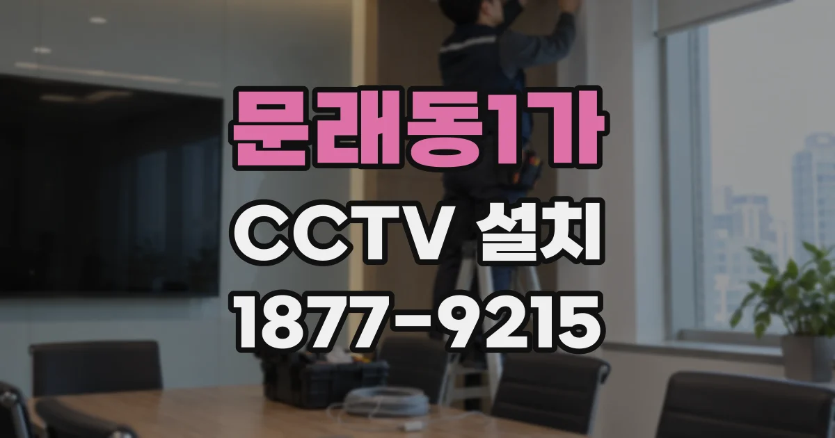 문래동1가 CCTV 설치