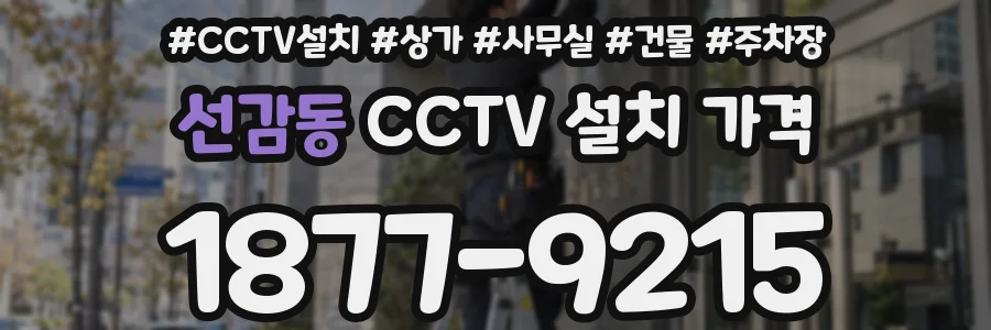 선감동 CCTV 설치 가격
