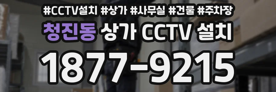 청진동 상가 CCTV 설치
