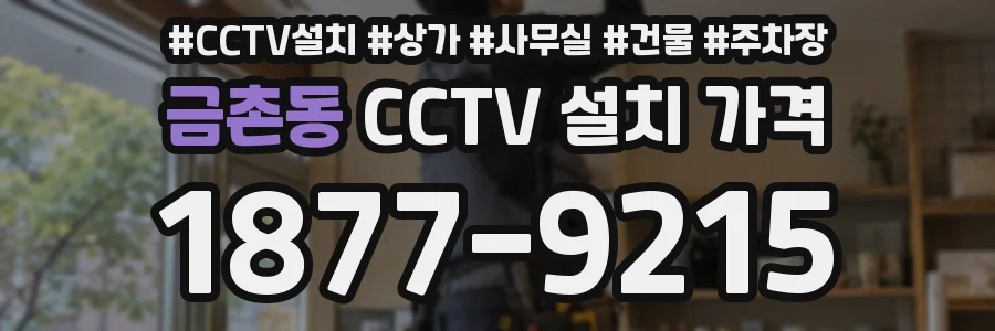 금촌동 CCTV 설치 가격