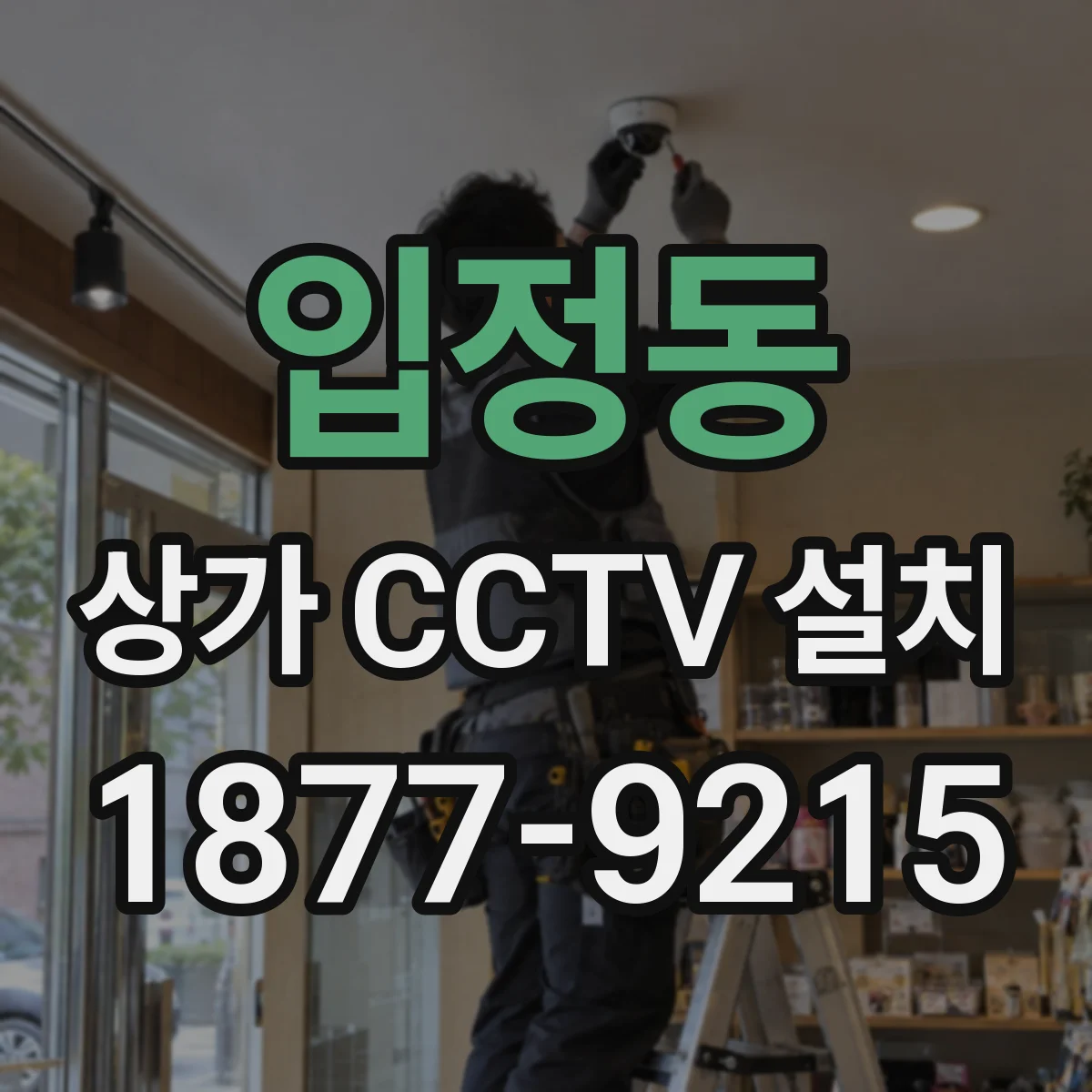 입정동 상가 CCTV 설치