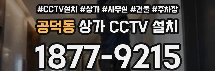 공덕동 상가 CCTV 설치