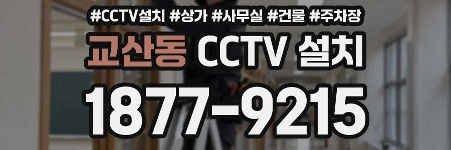 교산동 CCTV 설치
