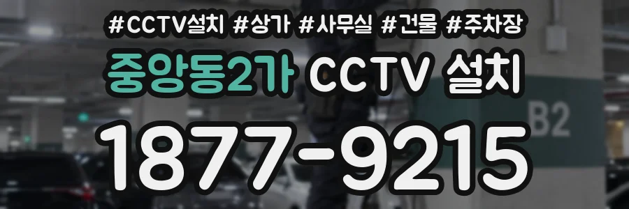 중앙동2가 CCTV 설치